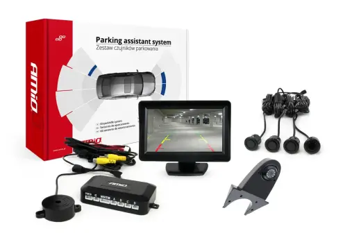 Parking assistant system TFT01 4,3" with HD-502-IR 4 sensors black "GOLD"
