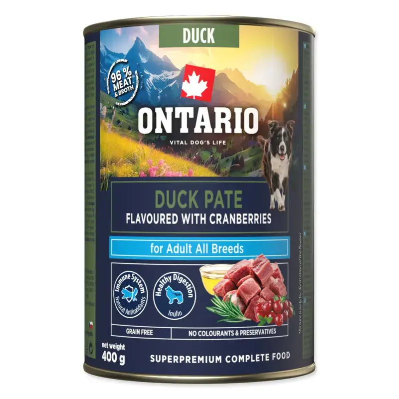 Ontario Dog food - Adult Duck