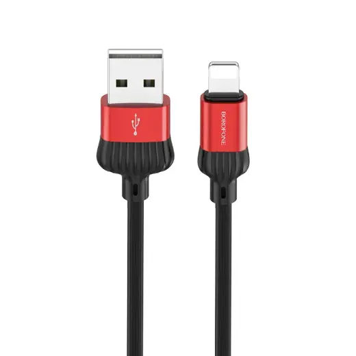 Borofone Cable BX28 Dignity - USB to Lightning - 2,4A 1 metre red
