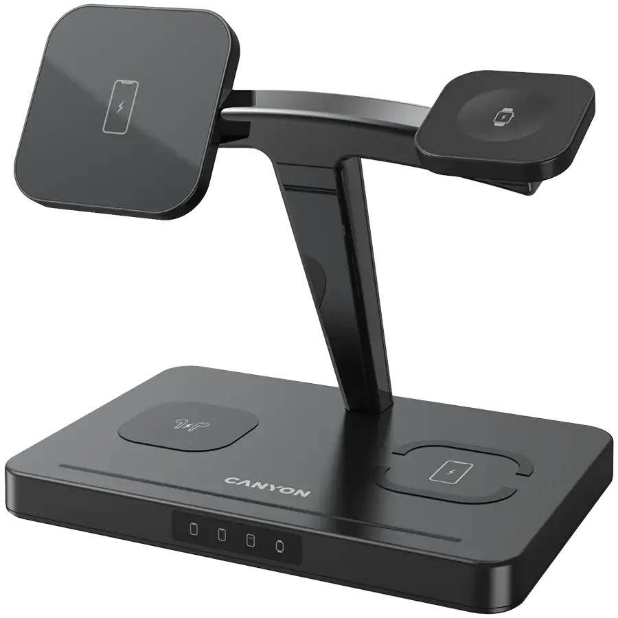 CANYON wireless charger WS-404 15W 4in1 Black