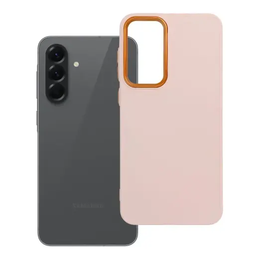 Frame telefono dėklas Samsung Galaxy A56 (A566) rožinis