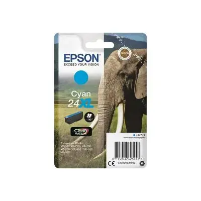 Epson Ink No 24 Epson24 Epson 24 XL Cyan (C13T24324012)