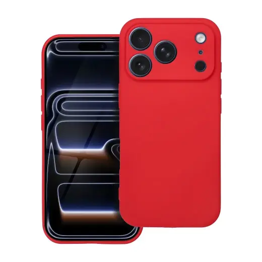 Soft maciņš telefonam iPhone 17 Pro sarkans