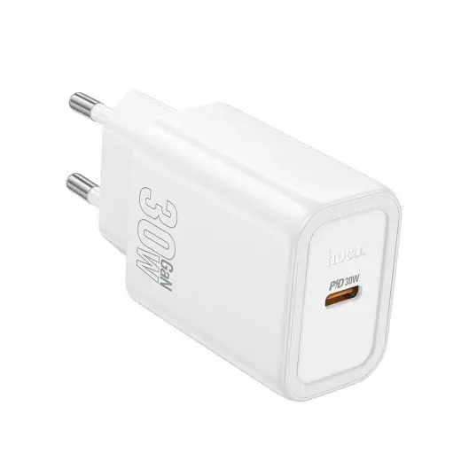 HOCO N62 travel charger | 30W | PD, QC | USB-C | white