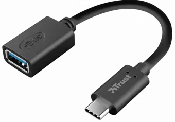 Adapteris Trust Calyx USB-C to USB-A Black