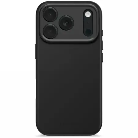 Decoded AntiMicrobial Silicone Backcover MagSafe case for iPhone 17 Pro - black