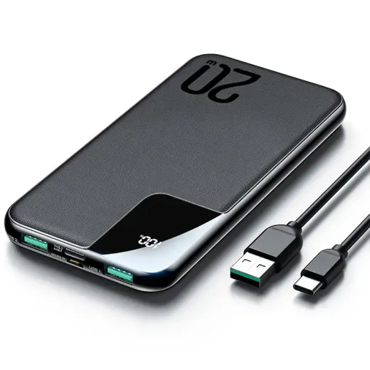 Joyroom Starchi power bank 10000mAh 20W Power Delivery Quick Charge 2x USB | 1x USB Type C black (JR-QP190)