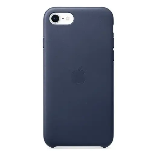 MXYN2ZM|A Apple Leather Cover for iPhone SE Midnight Blue