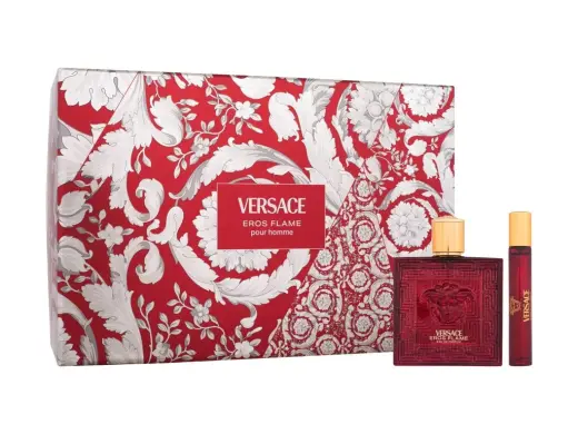 Versace Eros Flame Eau de Parfum Spray 100ml Set 3 Pieces