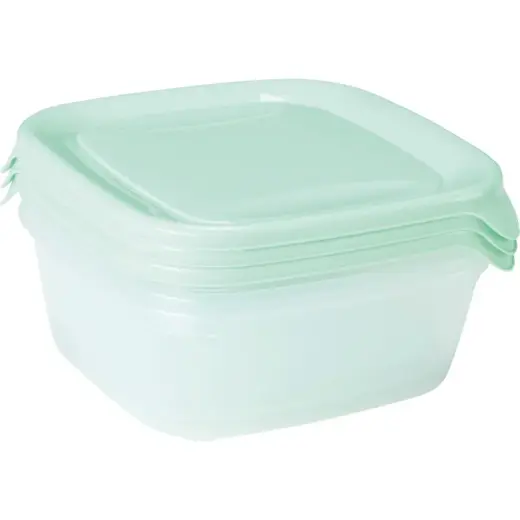Food bowl set of 3 3x0,8L Fresh&Go green