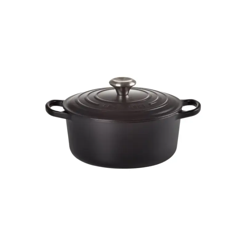 Le Creuset Ketaus puodas apvalus Ø26cm / 5,3L matinis juodas
