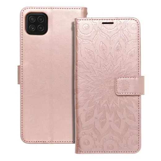 MEZZO mandala raamatutüüpi telefoni ümbris Samsung Galaxy A22 5G (A226) roosa