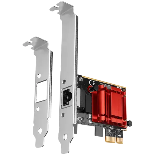 Gigabit Ethernet PCI-Express network card with Intel I210AT chipset with PXE support.