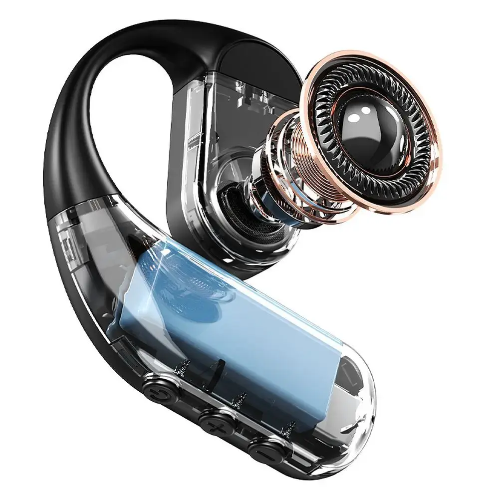 Wireless mono headset Blue Star Hook black