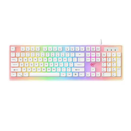 Havit KB876L Gaming Keyboard RGB (white)