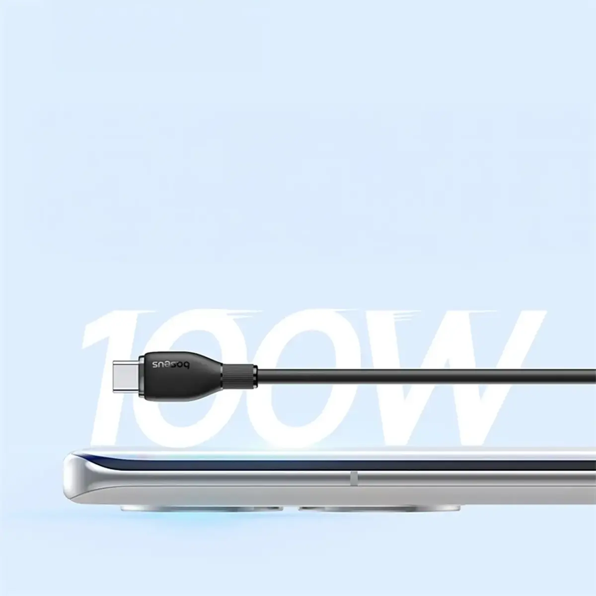 Baseus Pudding 100W USB-A - USB-C Cable 1.2m - Black