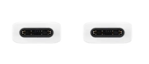 Samsung EP-DA705BWE datu pārraides un uzlādes vads | USB-C uz USB-C | 15W | 1m | balts (OEM)