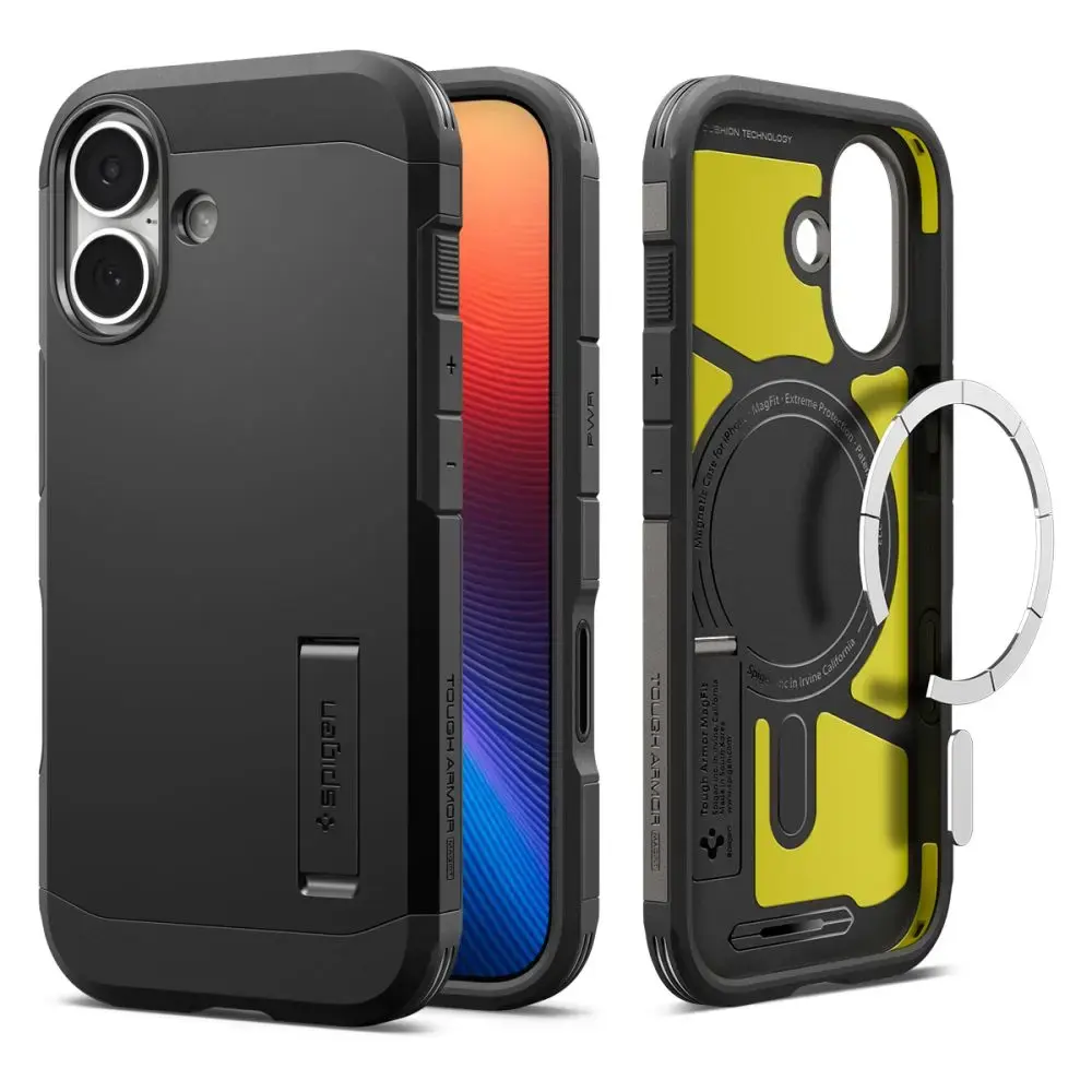 Spigen Tough Armor "T" MagSafe case for iPhone 17 - black