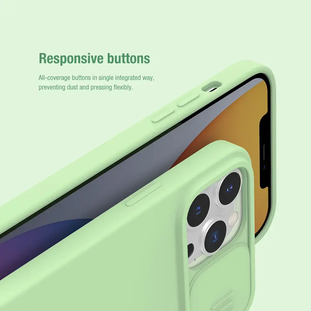 Nillkin CamShield Silky Magnetic Silicone Case for iPhone 13 Pro Max Mint Green