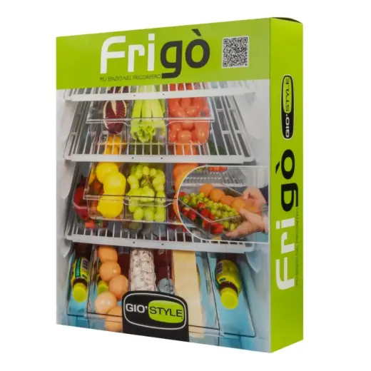 Universaalne külmkapiriiul toiduainete sahtliga Frigo 38-53,3x35,5x8,7cm