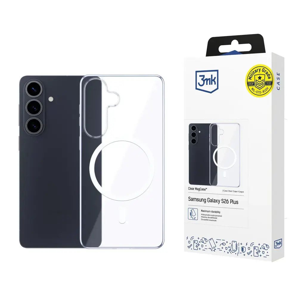 3mk Clear MagCase for Samsung Galaxy S26 Pro - transparent
