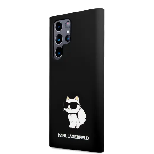 Karl Lagerfeld Liquid Silicone Choupette NFT Case for Samsung Galaxy S24 Ultra Black