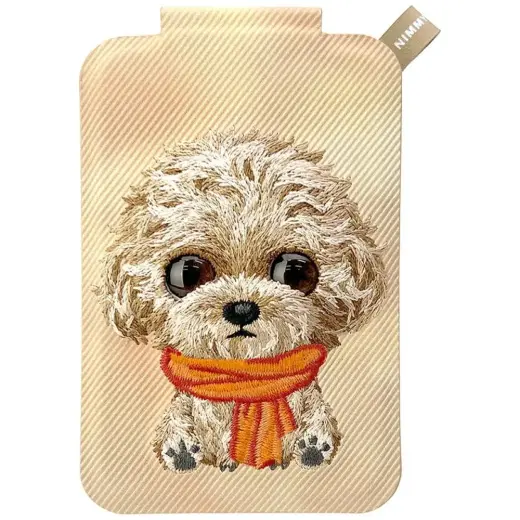 Magnetic phone wallet stand  Nimmy New Big-Eye Cute Pets 2.0 Dog brown