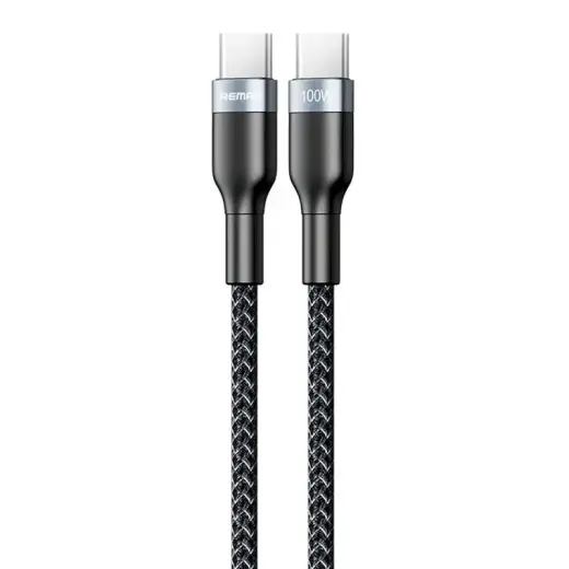 REMAX Sury 2 Nylon Braided Wire USB Typ C PD Power Delivery 2.0 100W 20V 5A 1m black (RC-174c)
