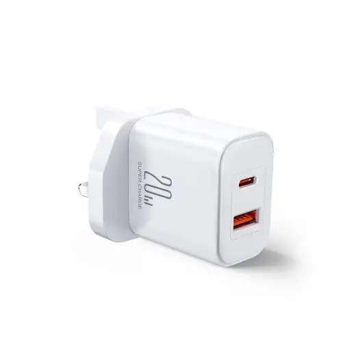 Joyrooom JR-TCF05 tīkla lādētājs | 20W | USB-A, USB-C | balts