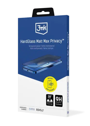 3mk HardGlass Matt Max tempered glass for phone iPhone 18 Pro Max (privacy effect)