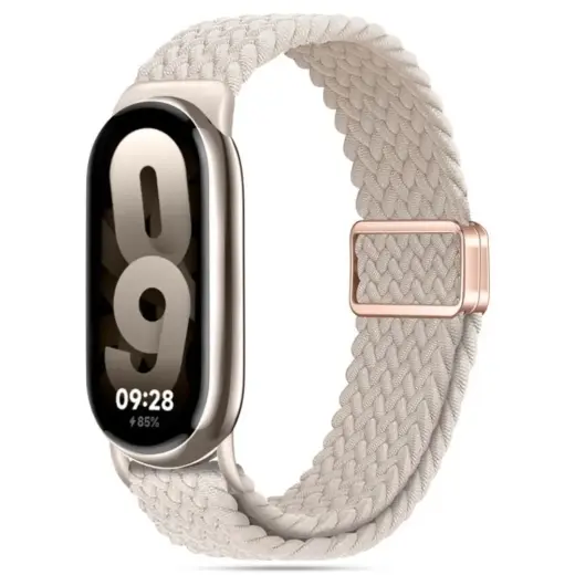Tech-Protect NylonMag išmaniojo laikrodžio dirželis Xiaomi Smart Band 8/9 | nailoninis | smėlio