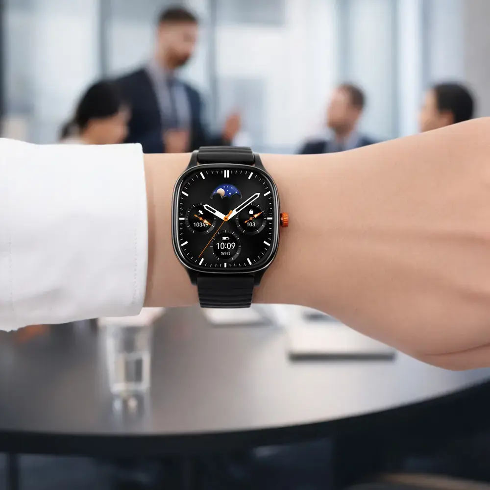 Blavec Smartwatch U-01 Mohito HD AMOLED Voice Call (SWU01-B) czarny + 1 pasek