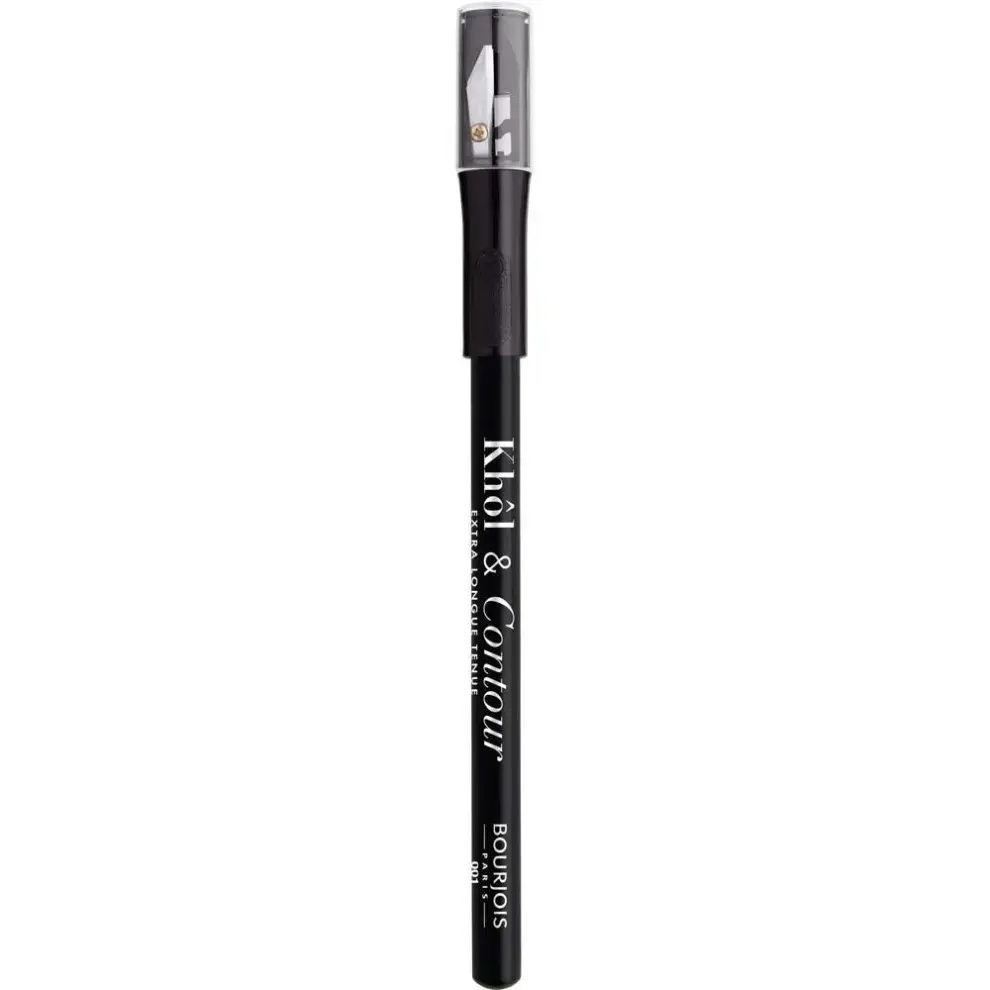 Bourjois Khôl & Contour Extra Longue Tenue Long-lasting Eye Pencil with Sharpener Color 001 Black-issime 1.2 G