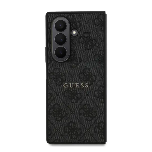 Guess Colored Ring Magnetic telefoniümbris statiiviga, sobib Samsung Galaxy Z Fold 7, must