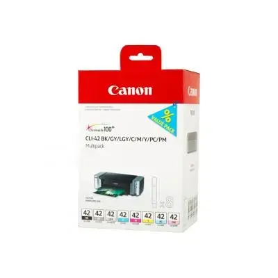 Canon Ink CLI-42 CLI42 Multipack Full 8-Inks 8Inks (6384B010)