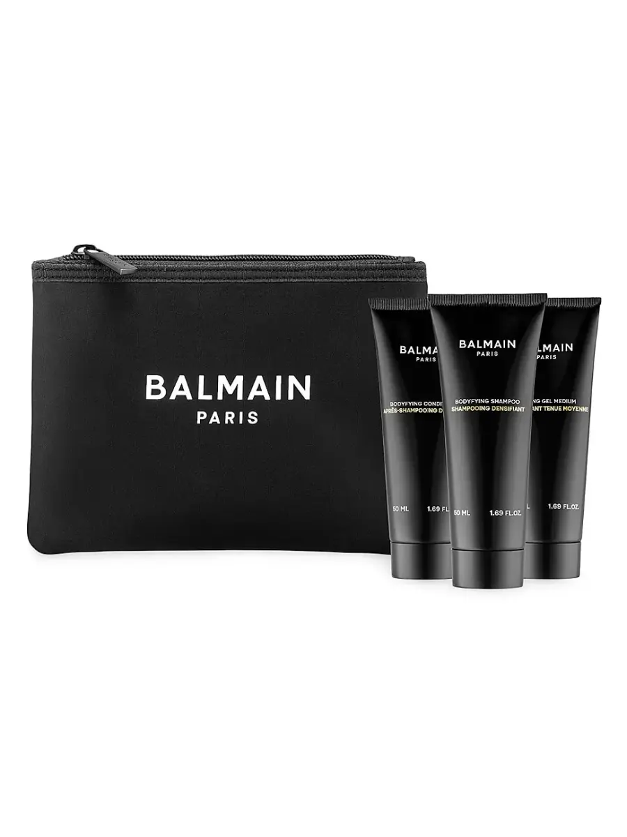 Gift Set Balmain: Homme, Hair Conditioner, Bodyfying, 50 ml + Homme, Hair Shampoo, Bodyfying, 50 ml + Homme, Cleaning, Shower Gel, Body, All Skin Types, 50 ml