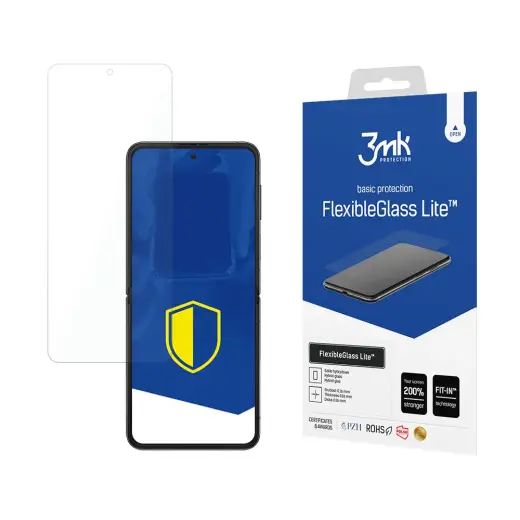3mk FlexibleGlass Lite™ tempered glass for phone Samsung Galaxy Z Flip4 (Front)