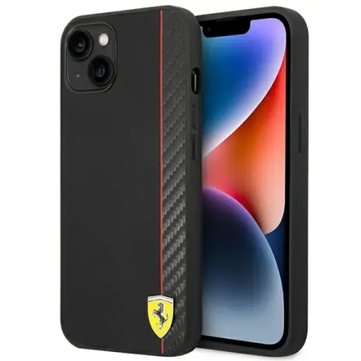 Ferrari FEHCP14SAXBK iPhone 14 6,1" czarny|black hardcase Carbon