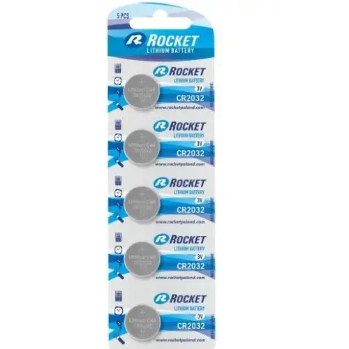 Rocket CR2032-5BB BLISTERA IEPAKOJUMĀ 5GB.