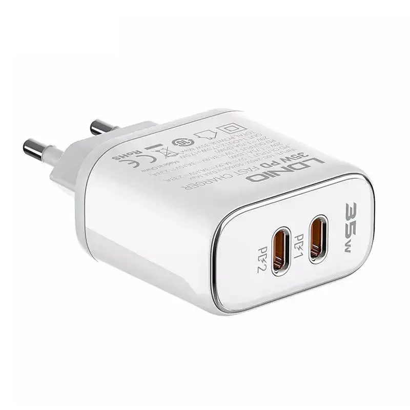 LDNIO A2528M tīkla lādētājs | USB-C, Lightning | ar USB-C vadu