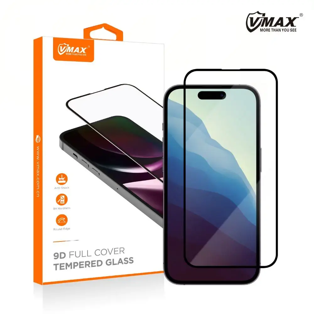 Vmax 9D ekrāna aizsargstikls iPhone 16 Plus 6,7