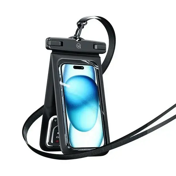USAMS Etui wodoodporne podwójne 6.7" IP68 czarny|black FSD1401 (YD014)