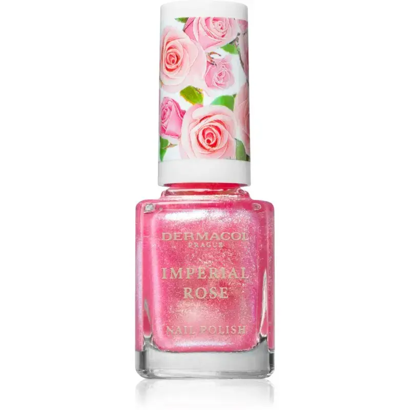 Dermacol Imperial Rose Nail Polish Glittering Shade 02 11 Ml