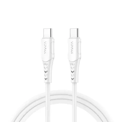 USB-C to USB-C cable Vipfan P05, 60W, PD, 2m (white)
