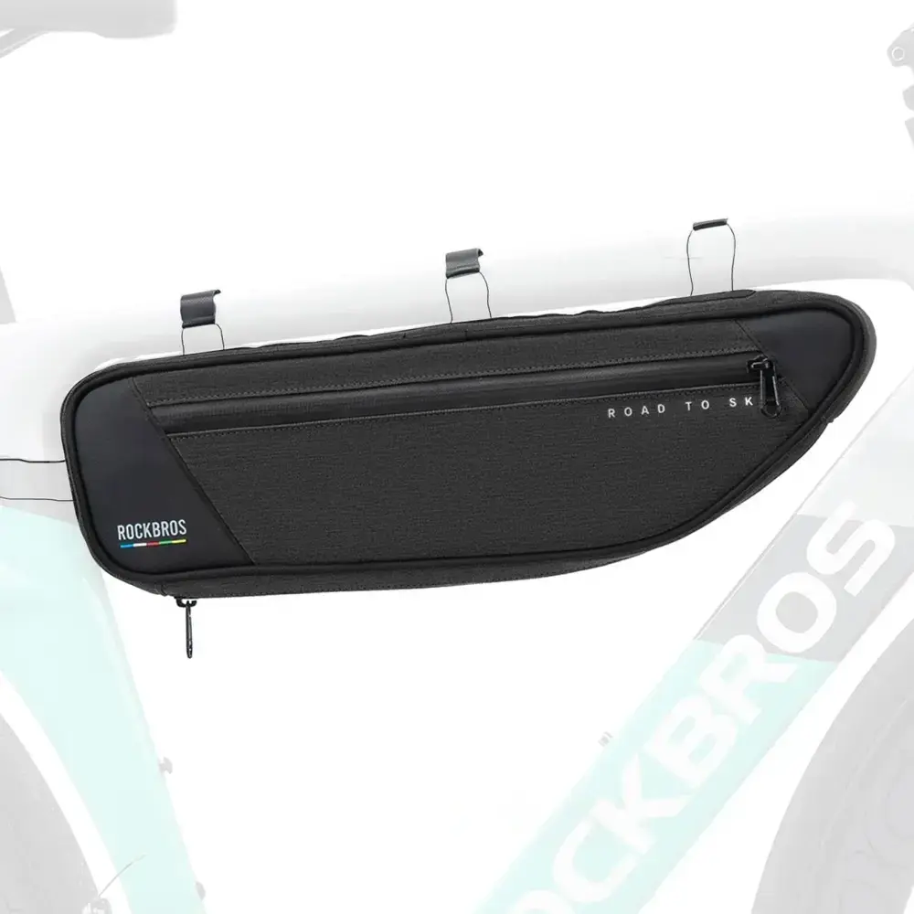 Torba pod ramę 2L Rockbros TL003 ROAD TO SKY wodoodporna – czarna