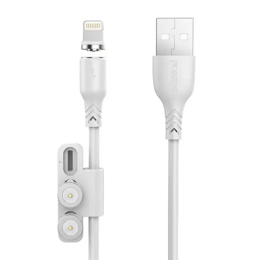 Foneng X62 3-in-1 data transfer and charging cable | USB-A to USB-C, Lightning, Micro USB | 12W | 1m | white