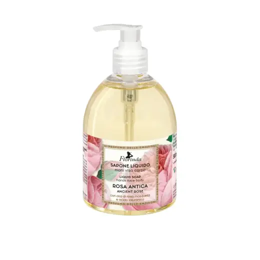 Florinda, Rosa Antica, Cleansing & Softening, Liquid Soap, Hands & Face & Body, 500 ml