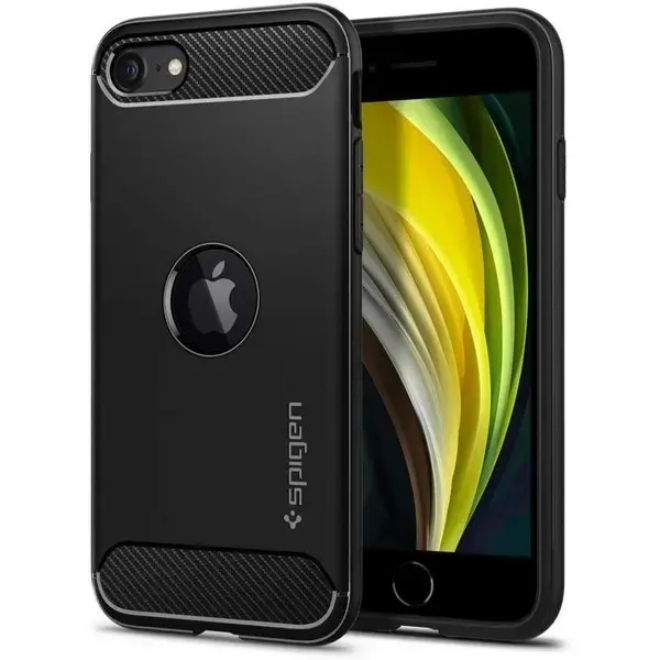 Spigen Rugged Armor iPhone 7|8|SE2020|SE 2022 melns ACS00944