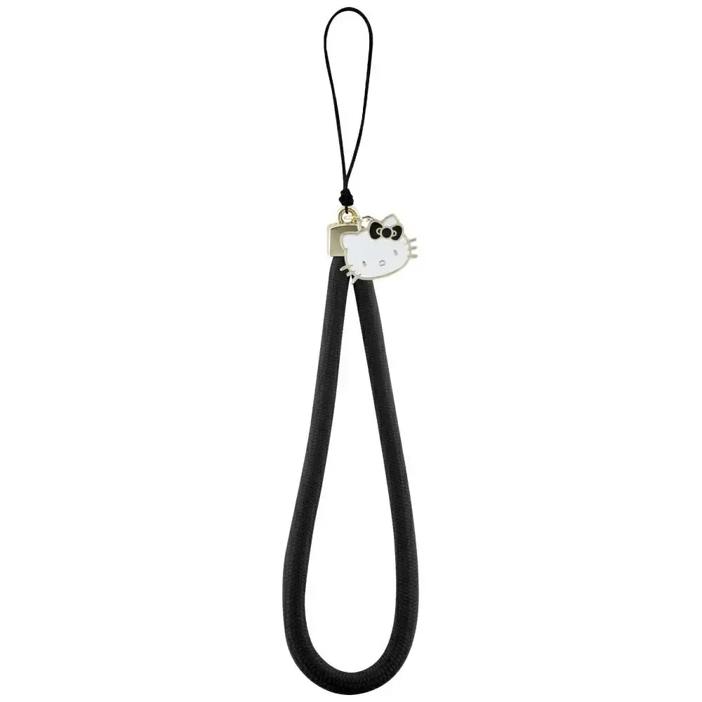 Zawieszka na telefon Hello Kitty Nylon    Cord Kitty Head czarny