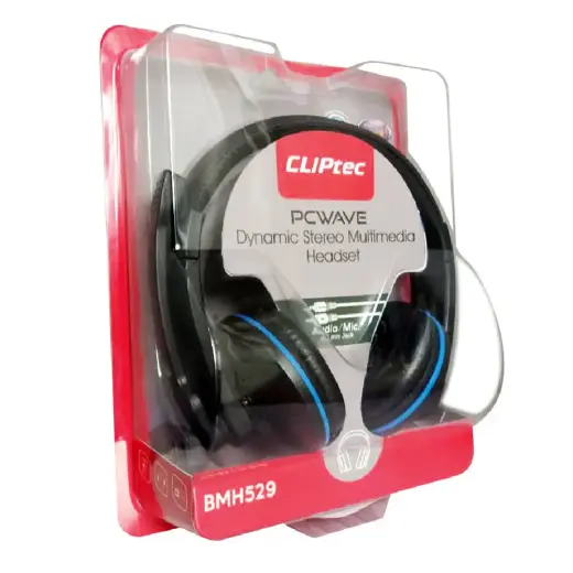 Cliptec Headphones PCwave BMH529 with microphone black